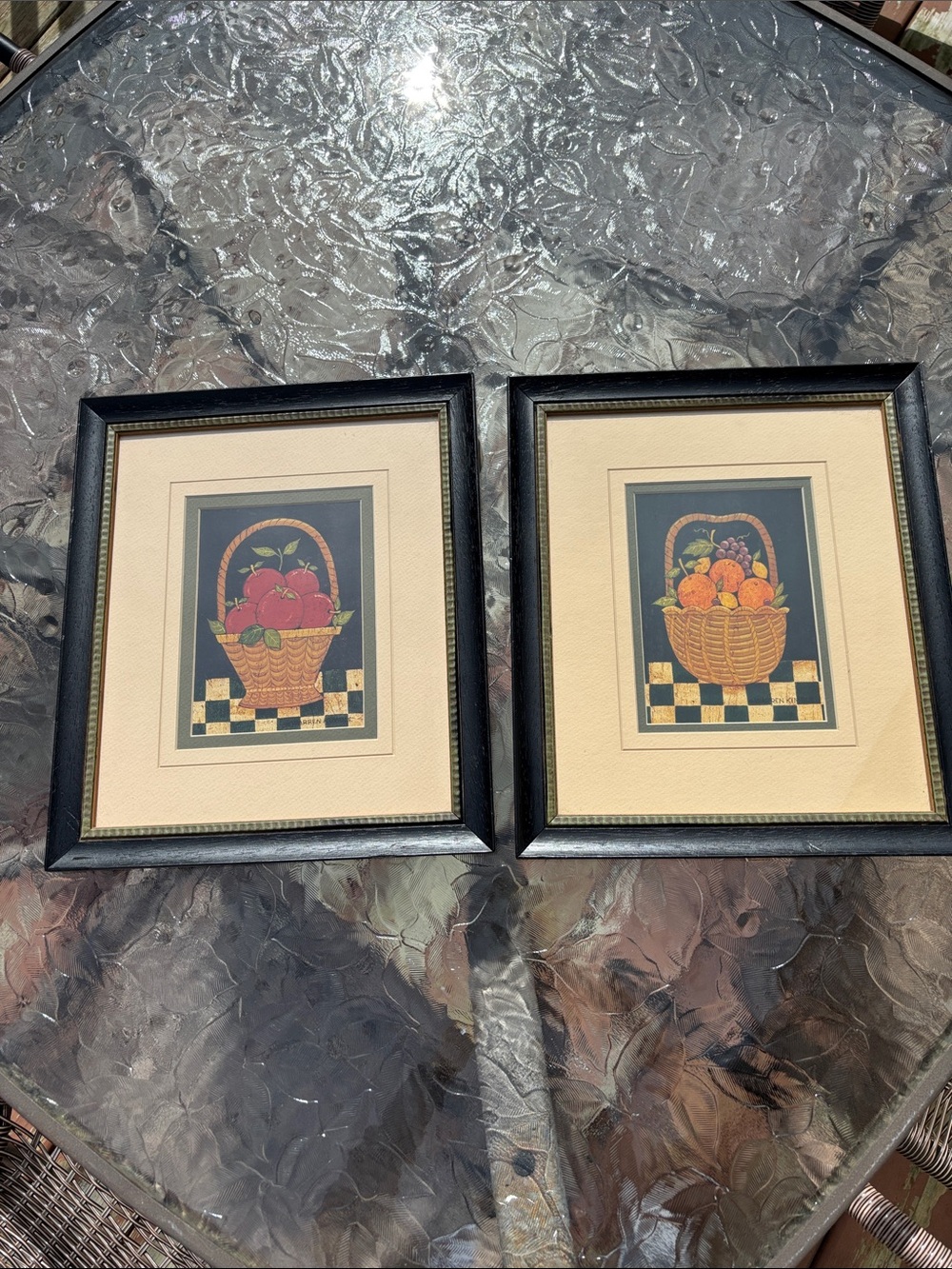 Vintage Warren Kimble Fruit Basket Prints